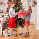 COTOPHER 16 Pack Christmas Gift Bags with Handles, Large Reusable Christmas Bags, Non-Woven Shopping Bag for Xmas Gifts Wrapping Holiday Party Supplies, 12.8"9.8"6.7"