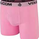 5 x Volcom Mens Boxer Briefs 5-Pack - Cotton Stretch Ultra Soft Fly-Front Boxer Brief Underwear (L, 36-38)