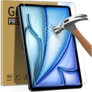 ZenRich [2 Pack Anti Blue Light Tempered Glass Screen Protector for iPad Air 11 inch (M3 2025/ M2 2024)  HD Clarity, Eye Protection, Scratch Resistant, Easy Install