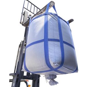 8Pack Aolikebao FIBC Bulk Bag,2 Ton Bag,35.4"L x 35.4"W x 43.3"H,4400lbs SWL Safty Factor 3:1,Woven Polypropylene Bags,Duffle Top #-Shaped Spout Bottom, X-Large