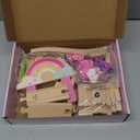 Lehoo Castle Wooden Train Set - Unicorn Train Set for Toddlers 2-4, Wooden Train Track Toddler Girl Toys, Pink Train Fantasy Toys for 3 4 5 6 7 Year Old Girl