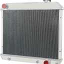 Direct Replacement for 1963-1966 1964 1965 Chevy C10 C20 C30 Pickup Truck V8 Aluminum Radiator (3-Row) (3-Row Radiator)
