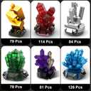 Easter Basket Stuffers for Adults, 564PCS Geology Crystal Collection Kit with 6 Gems Models  Home and Office Decor for Adult, Elegant Desk Dcor & Easter Gift for Men & Women