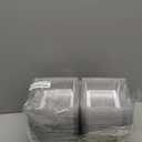 100 Pack Clear Clamshell Food Containers, Disposable Plastic Hinged Clamshell Take Out Container with Lids, To Go Food Containers for Dessert, Hamburger, Cakes Slice, Cookies, Salads, Snacksetc