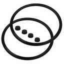 BANLIN 2 Pack 09936 Pressure Cooker Sealing Ring & 4 Pack Overpressure Plug Food-Grade Silicone Replacement Gasket for Presto Pressure Cooker 4 Quart 6 Quart