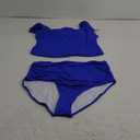 Eomenie Tankini Swimsuits for Women Ruched Tummy Control Bathing Suits Two Piece Swim Tank Top with High Waisted Bottom (Small, Royal Blue)