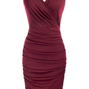 GRACE KARIN Women's Sexy Spaghetti Straps Cocktail Dresses for Wedding Guest Ruched V-Neck Bodycon Dress XL