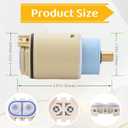 RP70538/RP73625Single Function Pressure Balance Cartridge Replacement Shower Cartridge Compatible with Peerless/Delta Single Handle Tub/Showers Faucet