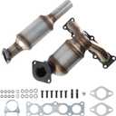 Front&Rear Catalytic Converter set Direct Fit Compatible with 2017-2018 Hyundai Santa Fe Sport 2.4L High Performance Catalytic Convertor