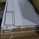 MilleLoom Vanity Desk with Stool and Charging Station, White Vanity Set with Mirror & Lights, 3 Lighting Colors, Large Makeup Table for Bedroom Dressing Room