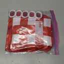 Renaiss 60x72 Inch Red Plaid Shower Curtain Red and White Square Geometric Check Farmhouse Fabric Shower Curtains for Bathroom Decor Bath Curtain Polyester Waterproof with Hooks