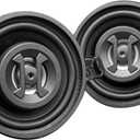 Hifonics Zeus ZS35CX 3.5 Inch 2 Way 125W Car Audio Coaxial Speakers with Mylar Dome Tweeter and Alpha Cellulose Poly Woofers, Pair