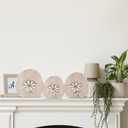 Threan 3 Pcs Easter Table Decoration Easter Egg Table Wooden Signs Spring Egg Wood Tabletop Centerpiece Decorations for Home Dining Room Party Office Decor