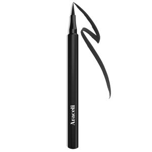 Araceli Beauty Liquid Eyeliner Pen - Water Resistant, Smudge-Proof, Long-Lasting, Quick-Dry Formula for Cat Eye and Winged Looks - Intense Pigments Eye Liner (Black)