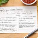 2 x GardenCity Recipe Cards, 4x6 Recipe Cards for Bridal Shower and Weddings, Single-Sided, 50 Pack, Minimalist