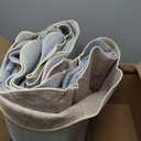 Lahome Scalloped 9x12 Area Rugs for Living Room Bedroom, Soft Washable Rugs 9x12 Ultra-Thin Non-Slip, Modern Dining Room Rug Non-Shedding Accent Carpet for Nursery Office, Mauve/Pink