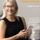 JOLISU 5 Pack Reading Glasses For Women/Men-Blue Light Blocking Computer Reader w/Round Frame - Retro Clear Lens Fake Eyeglasses2.0 (Black + Transparent +Leopard + Tortoise + Orange)