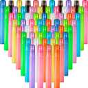 Patelai 60 Pieces 10 ml Plastic Spray Bottles Empty Fine Mist Sprayer Bottles for Travel Essential Oils Perfume Supplies(Multicolored)