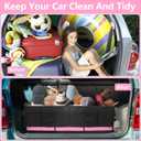AOPHY Trunk Organizer for Car, 95L Large Capacity Trunk Storage with Non-Slip Bottom Strips, Cargo Organizer for Suv, Truck, Sedan, Waterproof Portable Car Organizers for Women Men(Pink)