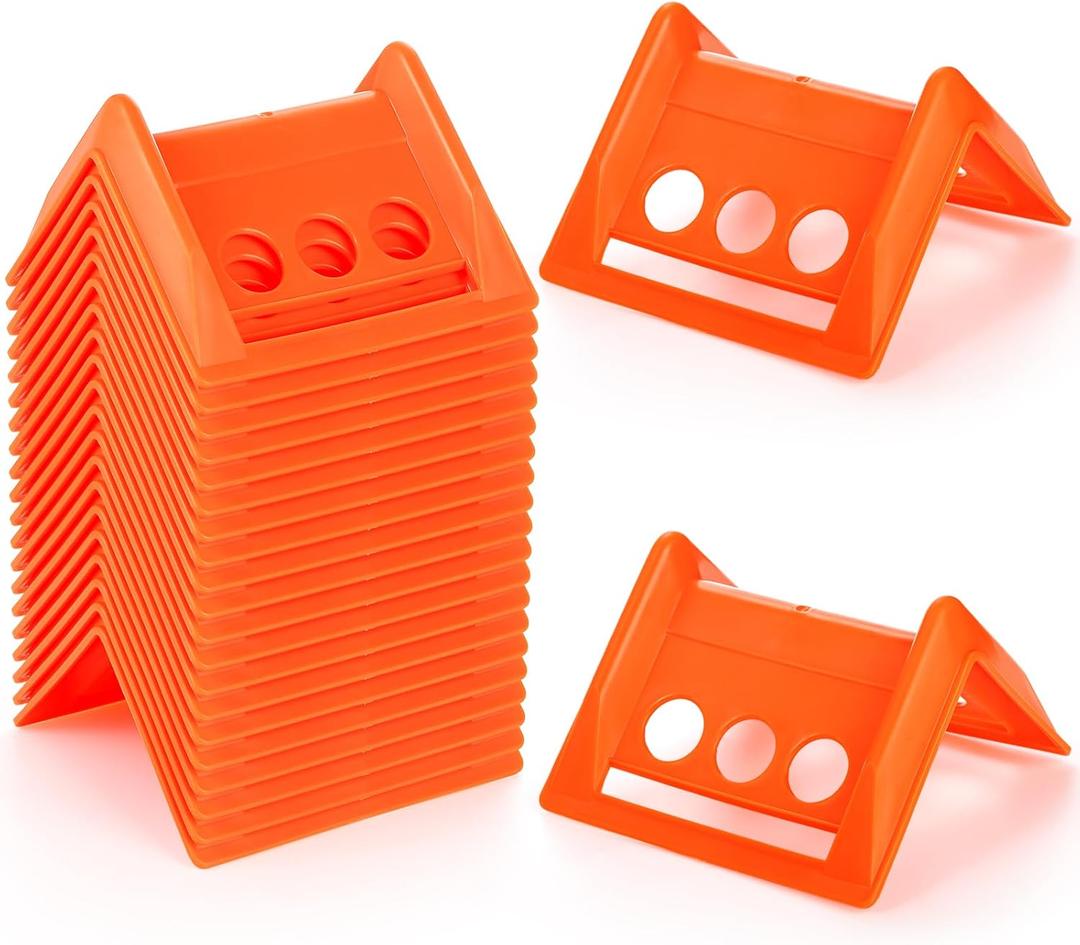 ZENFUN 8 Packs Edge Protectors for Cargo Loads, Flatbed Corner Protectors, Tiedown Plastic Protector, Truck Shipping, Protects Cargo Edges, Orange