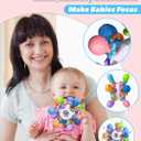 Baby Teething Toys for 0-6 6-12 Months Ages 0-2, Tummy Time Montessori Toys for Babies 0 3 6 9 12 18 Months, Newborn Infant Sensory Toys, Baby Gifts for Boys Girls