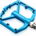 ROCKBROS Mountain Bike Pedals MTB Pedals Bicycle Flat Pedals Aluminum 9/16" Sealed Bearing Lightweight Platform for Road Mountain BMX MTB Bike
