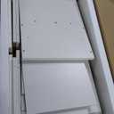 DWVO Computer Desk with Drawers, 47.2" Office Desk with Power Outlets & LED Light, Home Office Desk with Storage Shelves, White & Oak