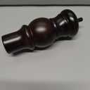 Maricome 6 Inch Wood Legs Predrilled M8 Bolt Turned Round Bun Feet Wooden Furniture Legs Set of 4