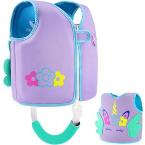 Pottwal Swim Vest for Kids - Swim Jacket - Made of Neoprene & EPE - with Adjustable Crotch Strap
