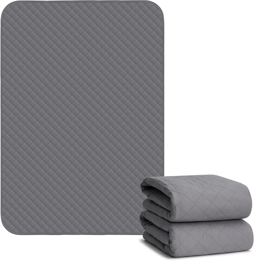 Washable Bed Pads Grey For Adults, Seniors, Pet