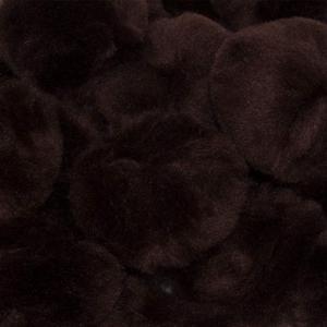 2.5 Inch Brown Large Craft Pom Poms 15 Pieces