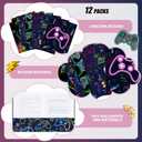 Kosiz 12 Pcs 9x12 Boy Video Game 2 Pocket Folder, Cute Take Home File Classwork Bulk Kid Student Homework Paper File Folder for School Classwork Office Home Classroom Teacher Business Party Supply