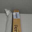 Persilux Blackout Cordless Zebra Blinds for Windows (35" W x 72" H, Light Grey) with Upgraded Cassette Light Filtering Dual Layers Thermal Insulated Sheer Window Shades for Home