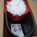 O-Cedar EasyWring Microfiber Spin Mop, Bucket Floor Cleaning System, Red, Gray, Standard