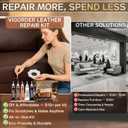 Vigorder Brown Leather Repair Kit for Furniture, Leather Couch Repair Kit for Furniture, Sofa, Jacket, Purse – Super Easy Instructions to Fix Scratches, Tears, Holes, and Peeling