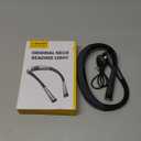 Glocusent Book Light, 3-Color & 6-Brightness Reading Light, Bendable Neck Light, 80-hr Lasting Rechargeable Book Light, Perfect Reading Lights for Books in Bed, Knitting, Repairing, Book Lovers Gifts (Standard-Medium, Gray)