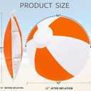 6 Pack Beach Balls, Large Inflatable Beach Balls Bulk, for Parties, Beach, Pools & Play