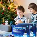 BANBBUR 12 Pack Snowman Crafts for Kids Snowman DIY Kit, Build a Snowman Kit Molding Clay Christmas Crafts,Xmas Gift Christmas Stocking Stuffers for Kids