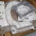 Bemis Rise 4.5" Raised Toilet Seat with Support Handles, Hinges Never Loosen, Fits Round and Elongated