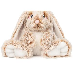 Bunny Microwavable & Weighted Stuffed Animals - 1.5 Lbs Unscented Heating Pad for Period Cramps Pain Relief and Anxiety, Cute Bunny Plush Toys Gifts for Women Girls Adults and Kids by Happy Fuel