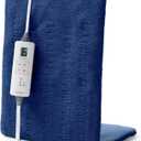 Sunbeam XL Heating Pad for Back Neck and Shoulder Pain Relief Auto Shut Off 6 Heat Settings Extra Large 12 x 24 Navy Ideal for Muscle Aches and Arthritis Pain