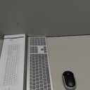 seenda Wireless Keyboard and Mouse Combo Full Size Slim Thin Wireless Keyboard Mouse with On/Off Switch on Both Keyboard and Mouse  (Black and Silver)