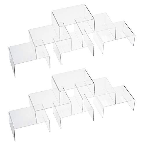 ihomecooker 16Pack Clear Acrylic Display Stand Crafts Stand Cupcake Risers 4" x 3''x 2''