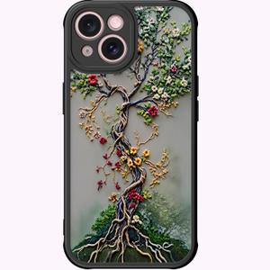 DEENAKIN for iPhone 13 Case, Cute Floral, Translucent Matte Cover | Compatible with Magsafe,Trendy Aesthetic Cool Retro Western Coquette Protective Slim Phone Case for Women Girls