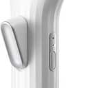 Heated Eyelash Curler Professional - Eye Lashes Curler with Innovative Heating Silicone, Electric Eyelashes Curler with 600mAh Rechargeable Battery EC4001 (White)