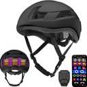Smart LED Bike Helmet,App Control with Programmable Bicycle Helmet Back Taillight Screen, USB Rechargeable Lights, Turn Signals, DIY Display, Waterproof, Speedometer, for Men/Women Adults & Teens (Black)