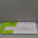 seenda Bluetooth Keyboard and Mouse Combo for Mac, SKM64-2 Rechargeable Slim Wireless Keyboard Mouse Compact, 3 Multi-Device Connection, Compatible for Mac, MacBook Pro/Air, iPad, White Silver