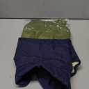 Syhood 2 Pieces Dog Jacket 2 Layers Fleece Lined Dog Jacket Warm Soft Windproof Small Pet Coat for Winter Cold Weather(L, Navy, Green)