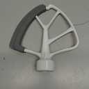 4.5-5 Quart Flex Edge Beater for KitchenAid Tilt-Head Stand Mixers White