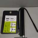 Tablet Floor Stand with Flexible Gooseneck and Stable Aluminum Base Suitable for 3.5” - 10.6” Smart Phone & Tablet Black